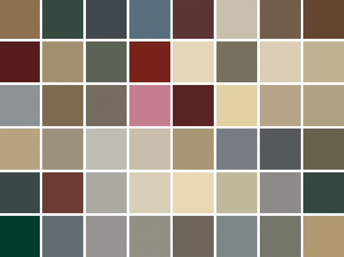 Davis Frost Shed Colors and Finishes